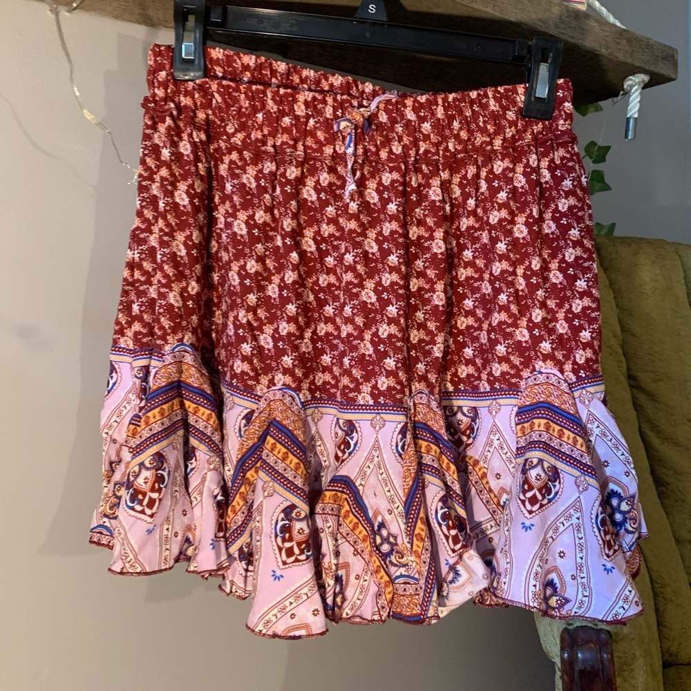 Flowy multi colored skirt